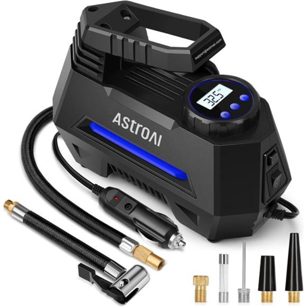 Tire Inflator Portable Air Compressor Air Pump for Car Tires-Car Accessories